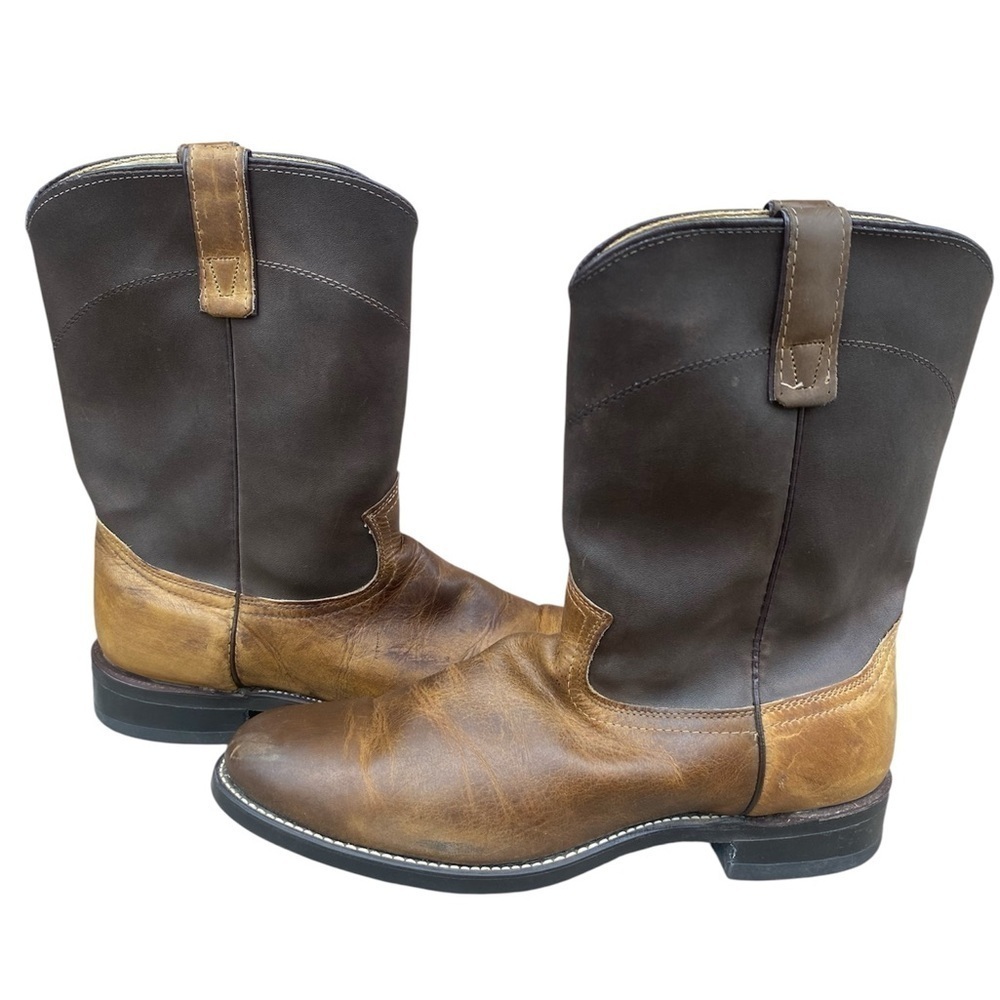 Texas American Made Distressed Western boots men sz 9.5 D - Picture 4 of 7